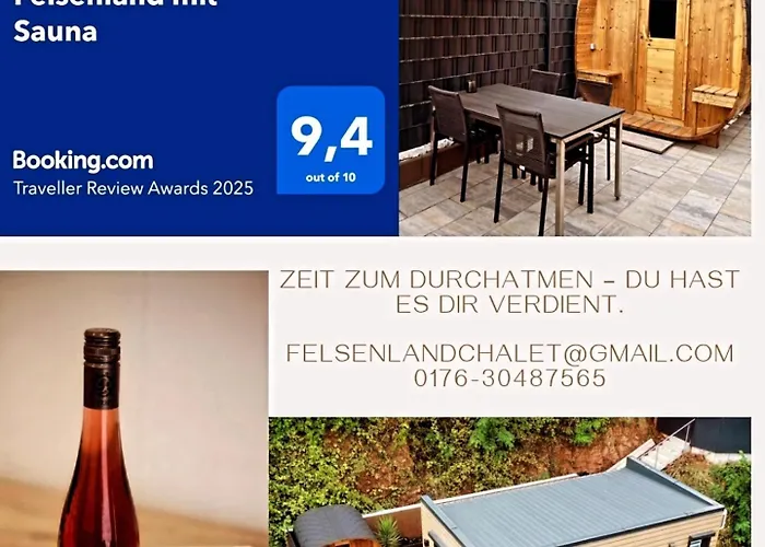 Tiny House Im Felsenland Mit Sauna Chalé